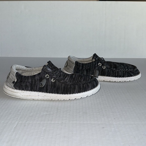 Hey Dude Wally Stretch Mix Marled Gray Slip On - Picture 4 of 8